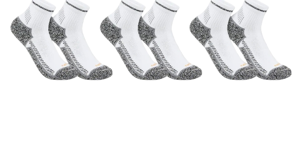carhartt-force-midweight-quarter-sock-3-pack-white-workwear-wearhouse-work-boots-apparel-safety-gear
