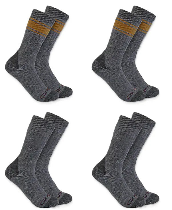 carhartt-heavyweight-crew-sock-4-pack-grey-workwear-wearhouse-work-boots-apparel-safety-gear
