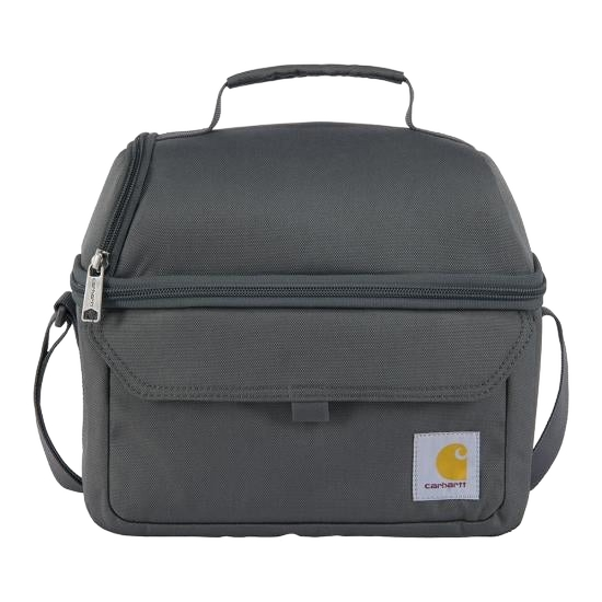 carhartt-insulated-12-can-two-compartment-lunch-cooler-gravel-workwear-wearhouse-work-boots-apparel-safety-gear

