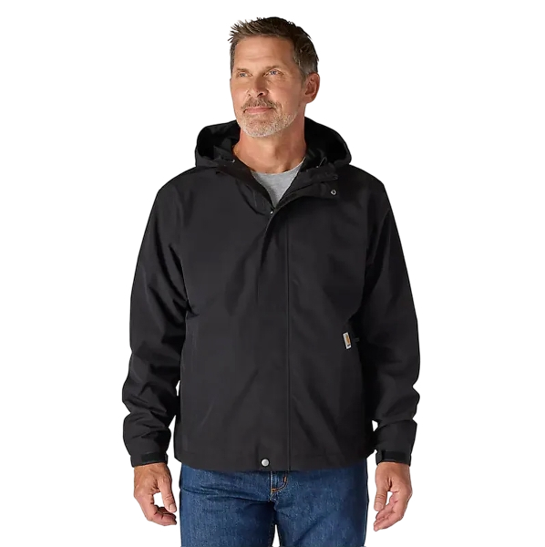 carhartt-mens-bayou-jacket-black-front-workwear-wearhouse-work-boots-apparel-safety-gear
