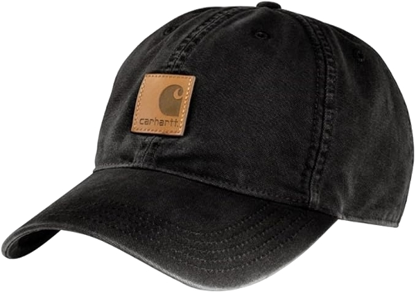 carhartt-mens-canvas-cap-black-workwear-wearhouse-work-boots-apparel-safety-gear
