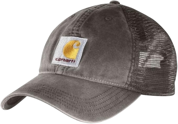 carhartt-mens-canvas-mesh-back-cap-gravel-workwear-wearhouse-work-boots-apparel-safety-gear
