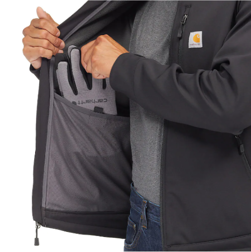 carhartt-mens-crowley-softshell-jacket-black-inside-pocket-workwear-wearhouse-work-boots-apparel-safety-gear
