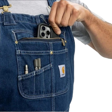 carhartt-mens-denim-bib-overall-pocket-workwear-wearhouse-work-boots-apparel-safety-gear

