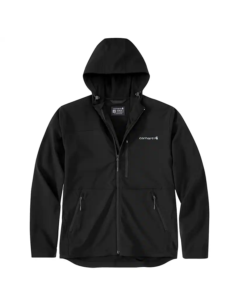 carhartt-mens-force-phoenix-jacket-black-front-workwear-wearhouse-work-boots-apparel-safety-gear

