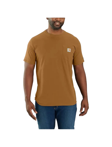 carhartt-mens-force-relaxed-t-shirt-front-carhartt-brown-workwear-wearhouse-work-boots-apparel-safety-gear
