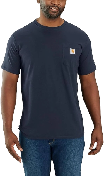carhartt-mens-force-relaxed-t-shirt-front-navy-workwear-wearhouse-work-boots-apparel-safety-gear
