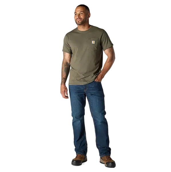 carhartt-mens-force-relaxed-t-shirt-full-front-basil-heather-workwear-wearhouse-work-boots-apparel-safety-gear
