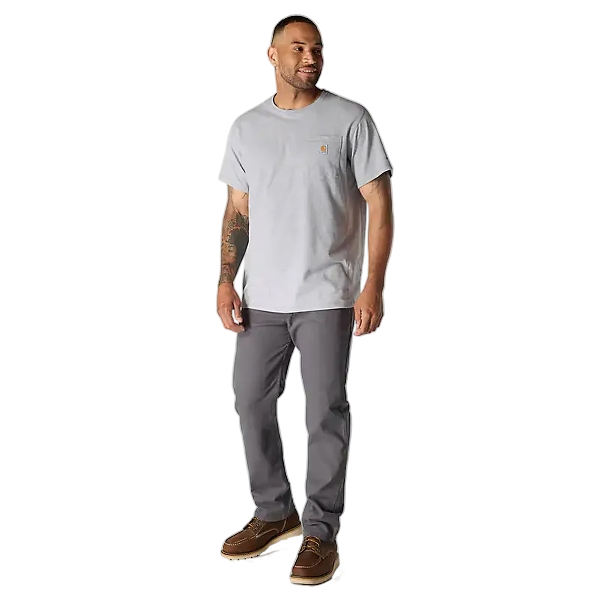 carhartt-mens-force-relaxed-t-shirt-full-front-heather-grey-workwear-wearhouse-work-boots-apparel-safety-gear
