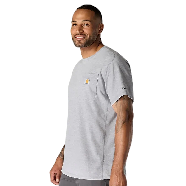 carhartt-mens-force-relaxed-t-shirt-left-heather-grey-workwear-wearhouse-work-boots-apparel-safety-gear
