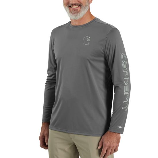carhartt-mens-force-sun-defender-lightweight-long-sleeve-logo-graphic-t-shirt-steel-workwear-wearhouse-work-boots-apparel-safety-gear
