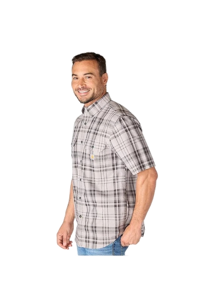 carhartt-mens-fort-loose-fit-ss-plaid-shirt-left-carhartt-grey-workwear-wearhouse-work-boots-apparel-safety-gear
