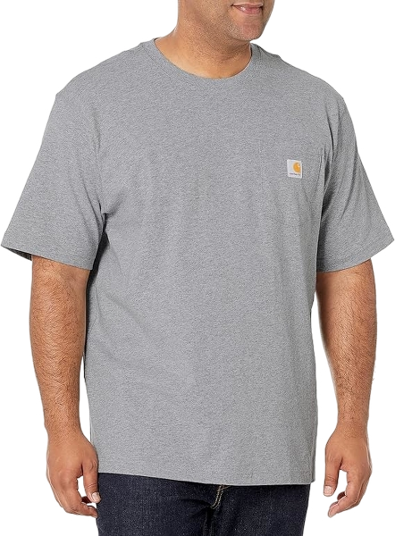 carhartt-mens-iconic-k87-pocket-t-shirt-heather-grey-workwear-wearhouse-work-boots-apparel-safety-gear
