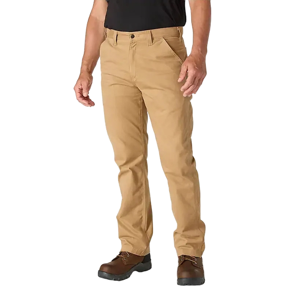 carhartt-mens-relaxed-straight-twill-dungaree-dark-khaki-front-workwear-wearhouse-work-boots-apparel-safety-gear
