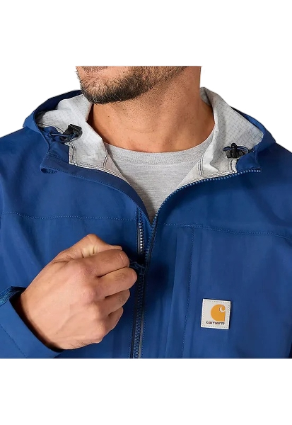 carhartt-mens-storm-defender-waterproof-jacket-neckline-deep-ocean-workwear-wearhouse-work-boots-apparel-safety-gear
