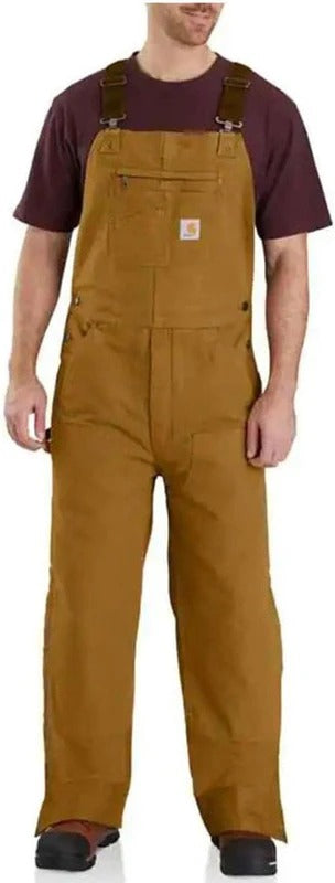 carhartt-mens-washed-duck-insulated-bib-overall-front-carhartt-brown-workwear-wearhouse-work-boots-apparel-safety-gear
