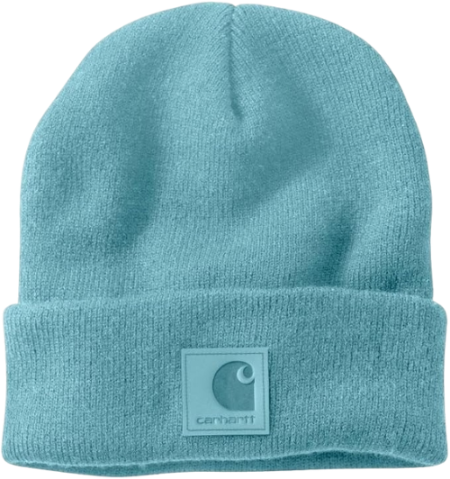 carhartt-tonal-patch-beanie-dusted-aqua-workwear-wearhouse-work-boots-apparel-safety-gear
