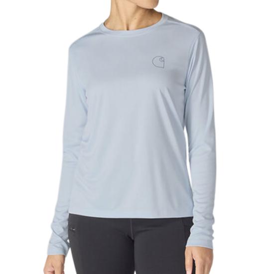 carhartt-womens-force-sun-defender-relaxed-fit-lightweight-long-sleeve-logo-graphic-t-shirt-blue-aura-workwear-wearhouse-work-boots-apparel-safety-gear

