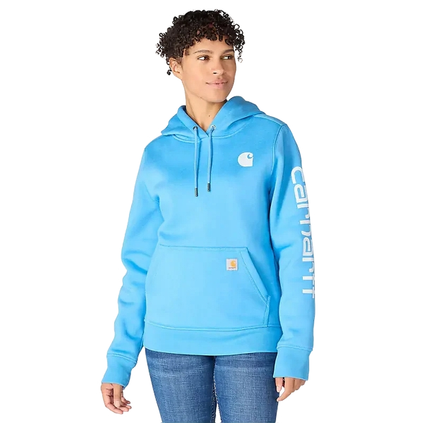 carhartt-womens-iconic-clarksburg-logo-sweatshirt-tranquil-blue-workwear-wearhouse-work-boots-apparel-safety-gear
