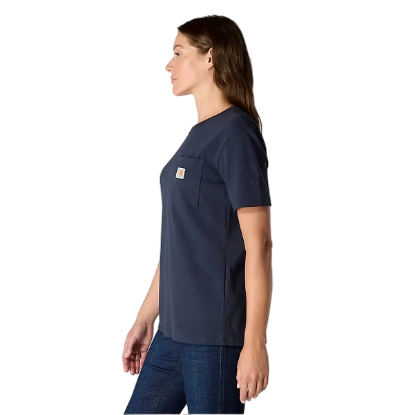 carhartt-womens-iconic-k87-pocket-t-shirt-left-navy-workwear-wearhouse-work-boots-apparel-safety-gear
