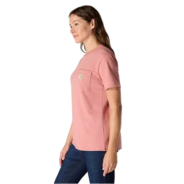 carhartt-womens-iconic-k87-pocket-t-shirt-left-rose-tint-heather-workwear-wearhouse-work-boots-apparel-safety-gear
