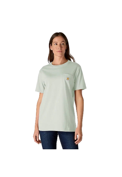 carhartt-womens-iconic-k87-pocket-t-shirt-smoked-teal-front-workwear-wearhouse-work-boots-apparel-safety-gear
