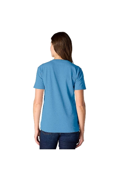carhartt-womens-iconic-k87-pocket-t-shirt-tranquil-blue-heather-back-workwear-wearhouse-work-boots-apparel-safety-gear
