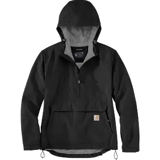 carhartt-womens-rockford-anorak-front-black-workwear-wearhouse-work-boots-apparel-safety-gear
