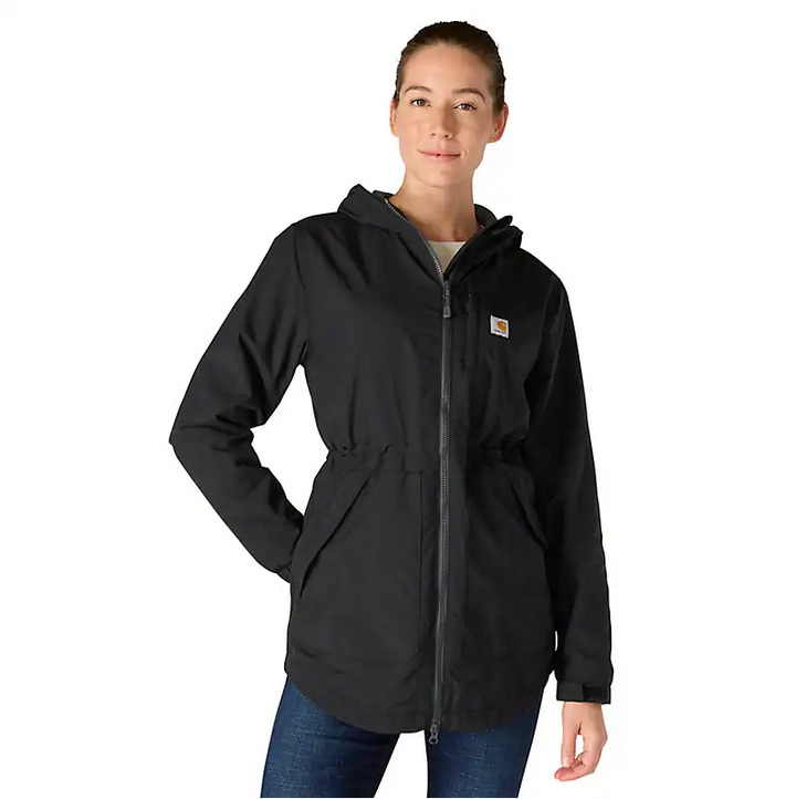 carhartt-womens-rockford-coat-full-front-black-workwear-wearhouse-work-boots-apparel-safety-gear
