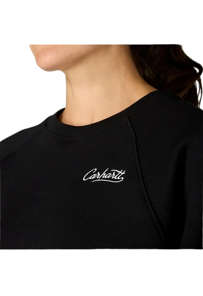 carhartt-womens-sawyer-crewneck-sweatshirt-black-neckline-workwear-wearhouse-work-boots-apparel-safety-gear
