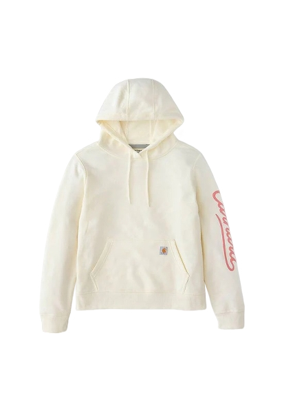 carhartt-womens-sawyer-script-logo-sweatshirt-full-front-eggshell-workwear-wearhouse-work-boots-apparel-safety-gear
