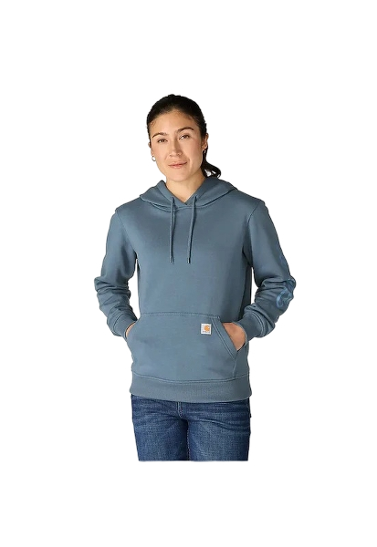 carhartt-womens-sawyer-script-logo-sweatshirt-iron-blue-front-workwear-wearhouse-work-boots-apparel-safety-gear
