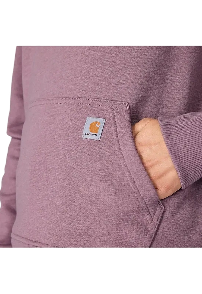 carhartt-womens-sawyer-script-logo-sweatshirt-pocket-ashberry-heather-workwear-wearhouse-work-boots-apparel-safety-gear
