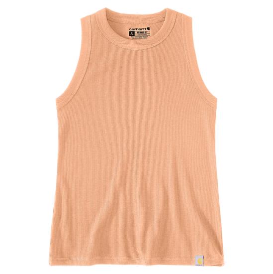 carhartt-womens-tencel-fiber-series-fitted-ribbed-tank-workwear-wearhouse-work-boots-apparel-safety-gear