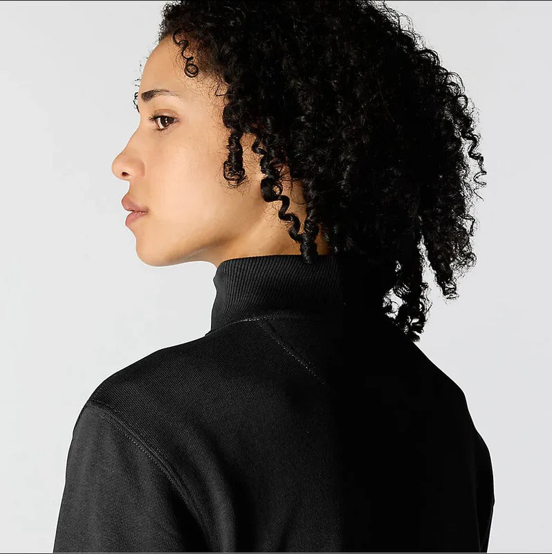 carhartt-womens-tencel-fiber-series-half-zip-sweatshirt-neckline-black-workwear-wearhouse-work-boots-apparel-safety-gear
