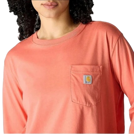 carhartt-womens-tencel-fiber-series-loose-fit-long-sleeve-crewneck-pocket-t-shirt-pocket-dusty-cedar-workwear-wearhouse-work-boots-apparel-safety-gear
