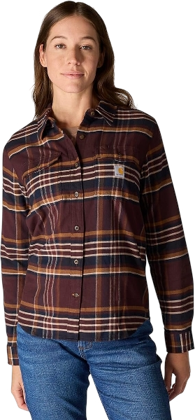 carhartt-womens-tencel-fiber-series-relaxed-fit-plaid-shirt-front-blackberry-workwear-wearhouse-work-boots-apparel-safety-gear
