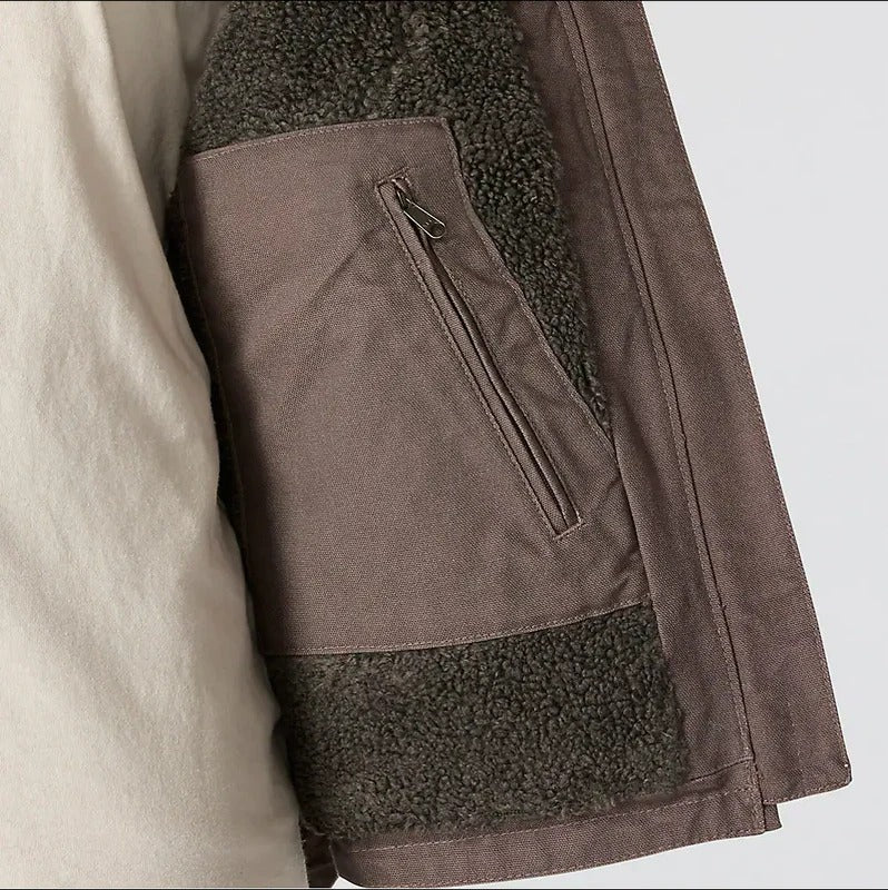 carhartt-womens-washed-duck-mock-neck-vest-taupe-grey-inside-pocket-workwear-wearhouse-work-boots-apparel-safety-gear
