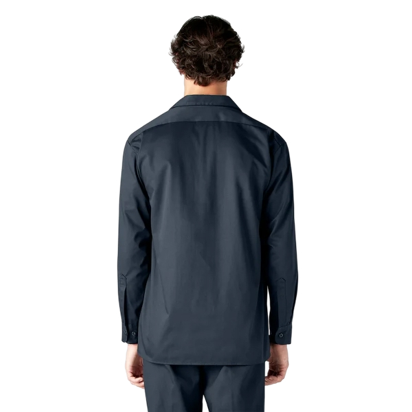 dickies-mens-long-sleeve-work-shirt-back-dark-navy-workwear-wearhouse-work-boots-apparel-safety-gear
