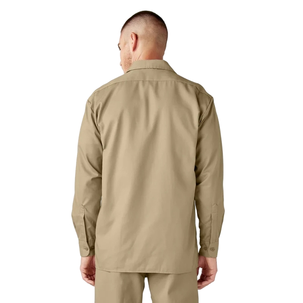 dickies-mens-long-sleeve-work-shirt-back-khaki-workwear-wearhouse-work-boots-apparel-safety-gear
