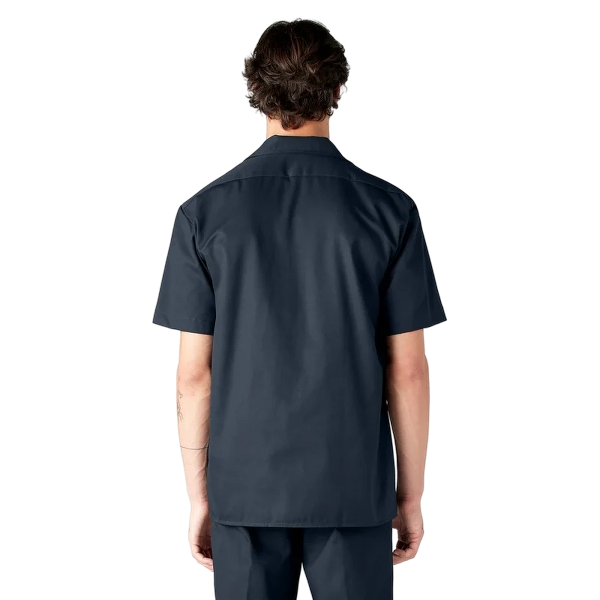dickies-mens-short-sleeve-work-shirt-dark-navy-back-workwear-wearhouse-work-boots-apparel-safety-gear
