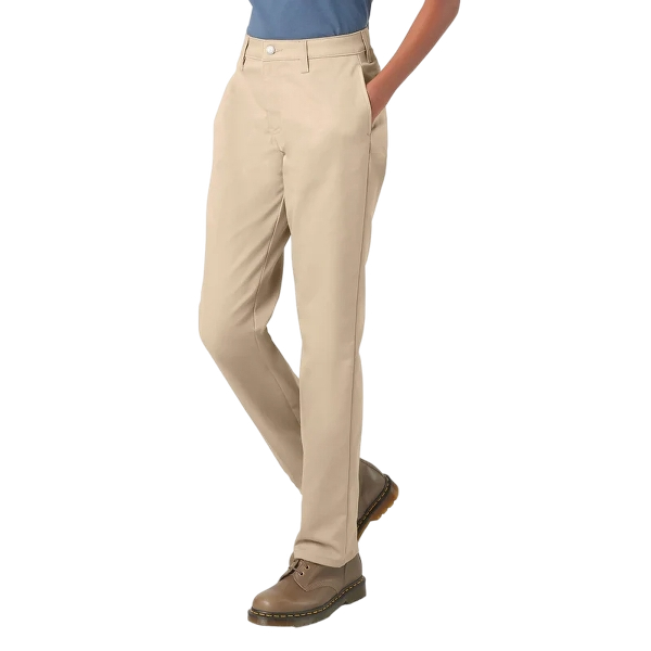 dickies-womens-super-flex-straight-leg-work-pants-kahki-left-workwear-wearhouse-work-boots-apparel-safety-gear
