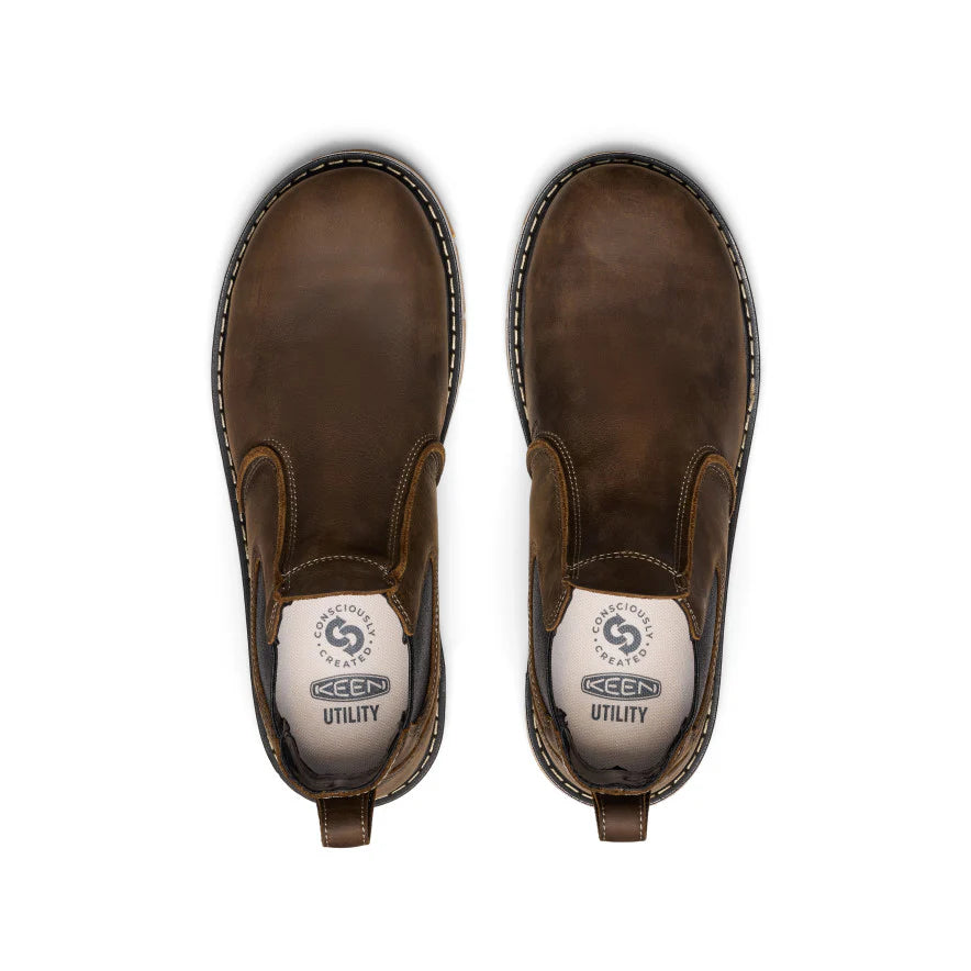 KEEN Men's San Jose Chelsea 90° Heel Boot (Aluminum Toe)