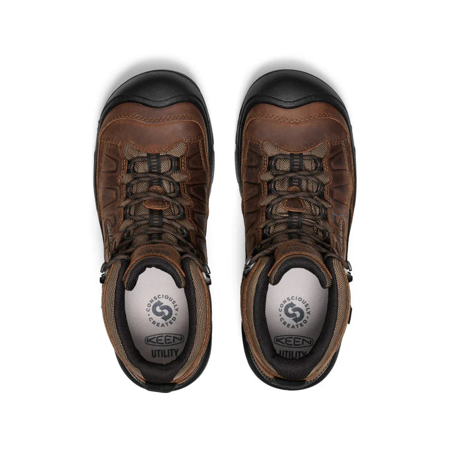 KEEN Men's Targhee IV Waterproof Work Boot (Carbon Toe)