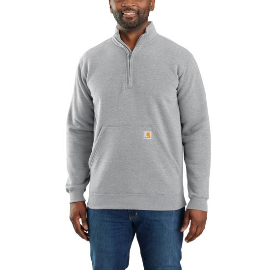 Carhartt Men's Loose Fit Midweight Quarter-Zip Mock-Neck Sweatshirt