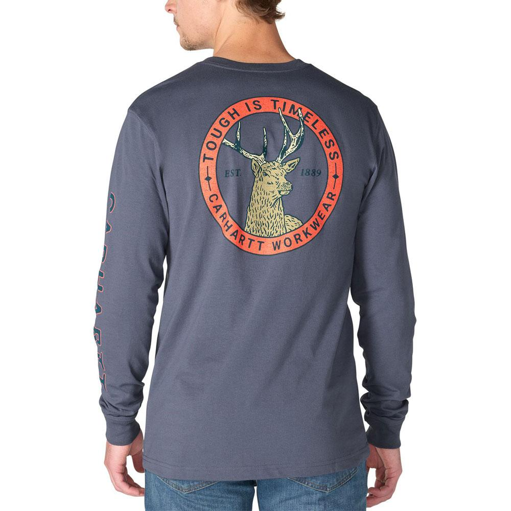Carhartt Men's Irvine Relaxed Deer Badge Long-Sleeve T-Shirt