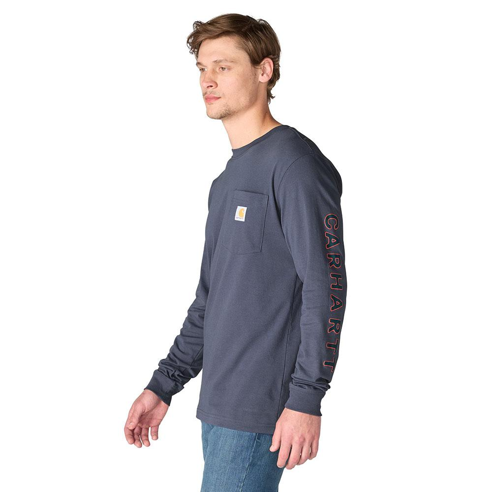 Carhartt Men's Irvine Relaxed Deer Badge Long-Sleeve T-Shirt