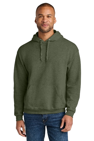 jerzees-ultimate-hooded-sweatshirt-millitary-green-heather-workwear-wearhouse-work-boots-apparel-safety-gear
