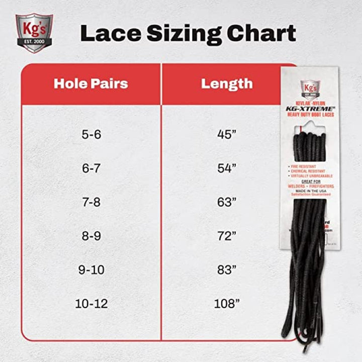 Kg's KG-XTREME Heavy Duty Boot Laces