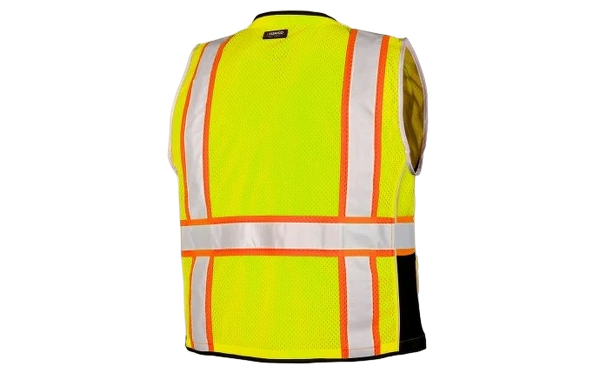 kishigo-mens-heavy-duty-vest-yellow-left-back-workwear-wearhouse-work-boots-apparel-safety-gear
